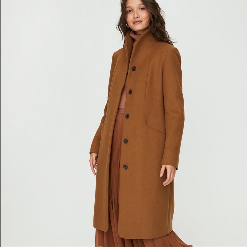 Aritzia Cocoon Long Coat(Cigar shade)